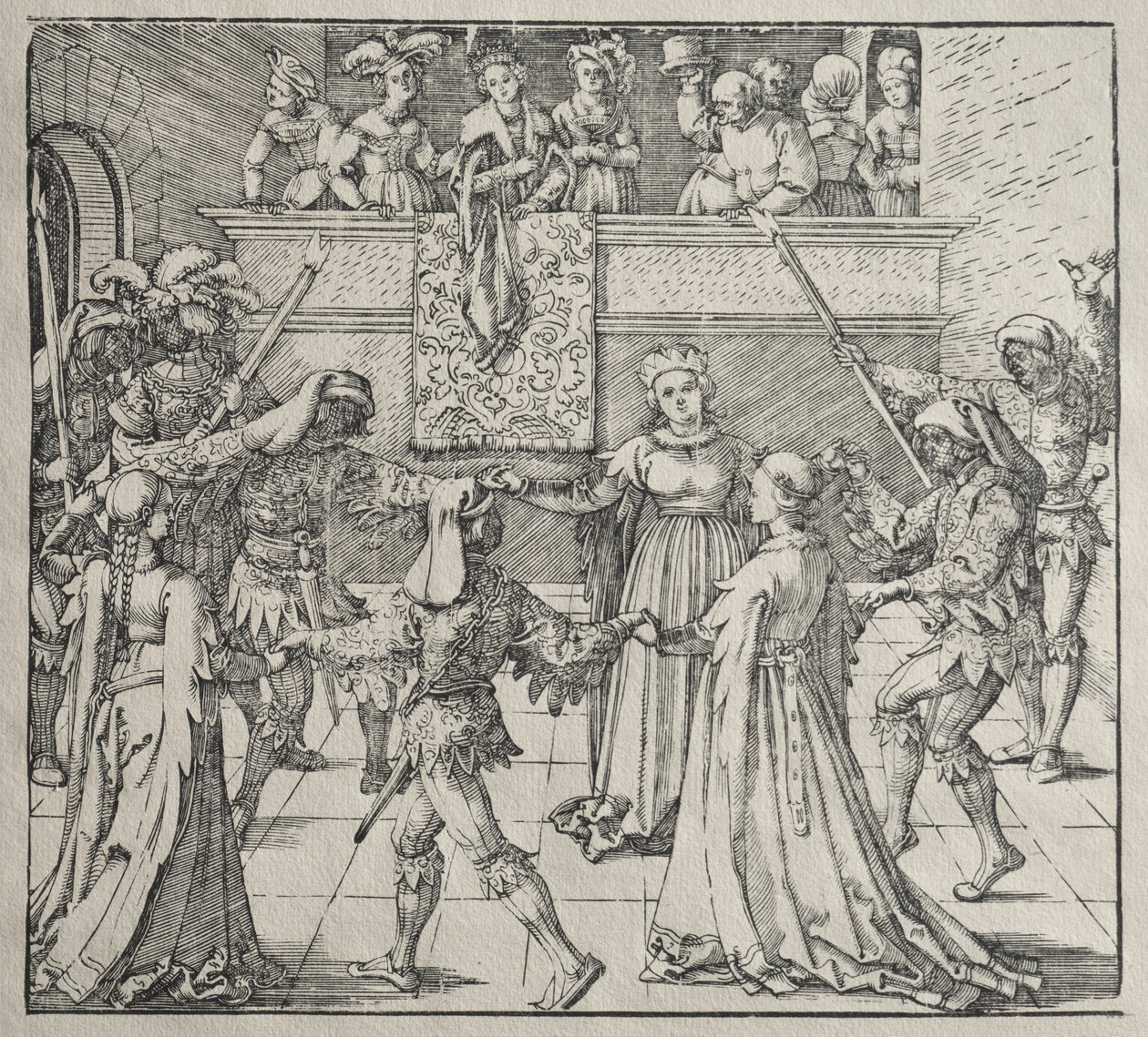 Maškaráda. od Albrecht Dürer