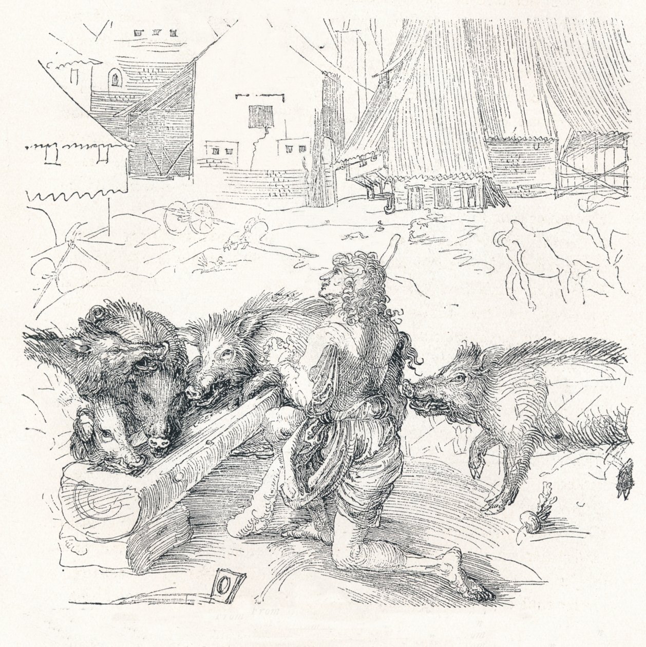 Marnotratný syn, c1497, 1906 od Albrecht Dürer