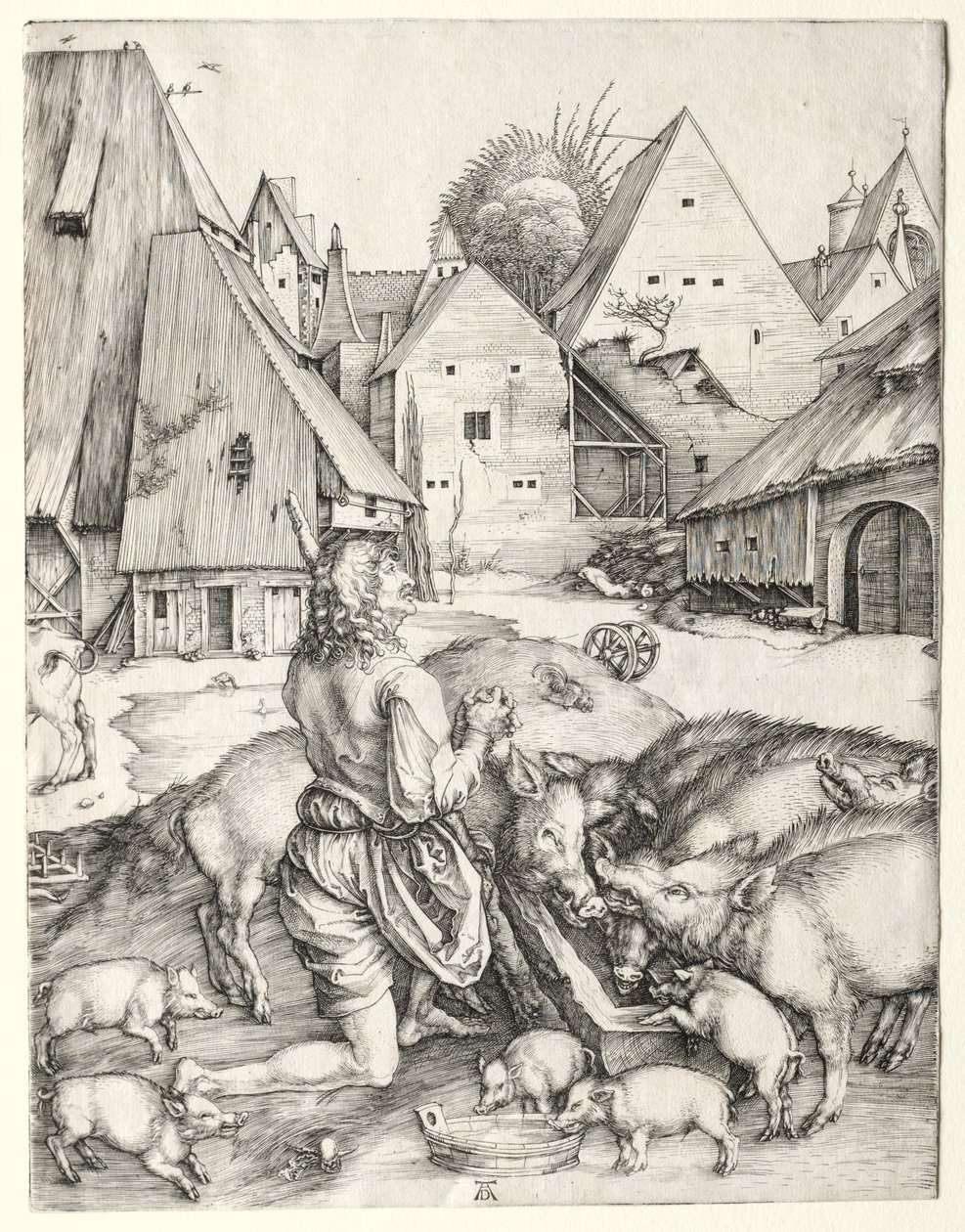 Marnotratný syn, c. 1496. od Albrecht Dürer