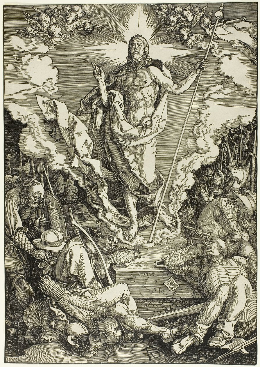 Vzkříšení, z Velké vášně od Albrecht Dürer