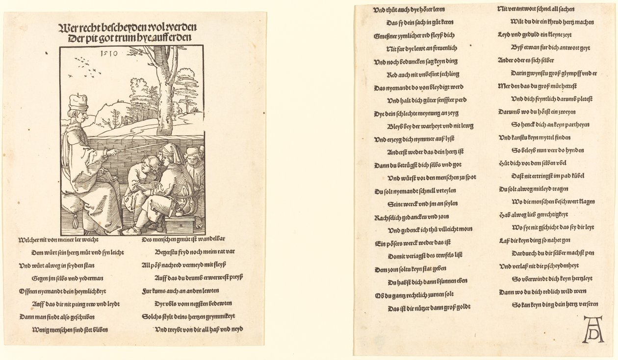 Učitel školy od Albrecht Dürer