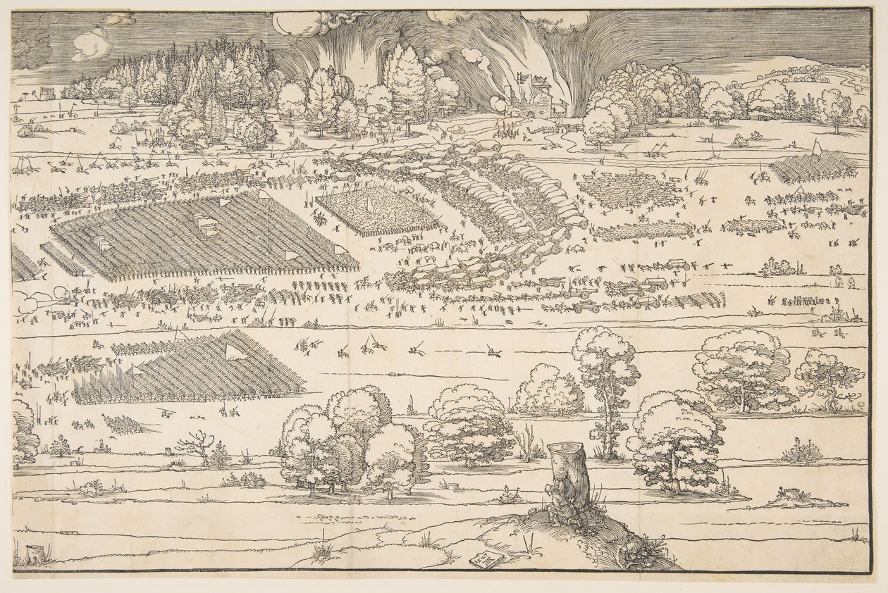 Obléhání pevnosti.n.d. od Albrecht Dürer