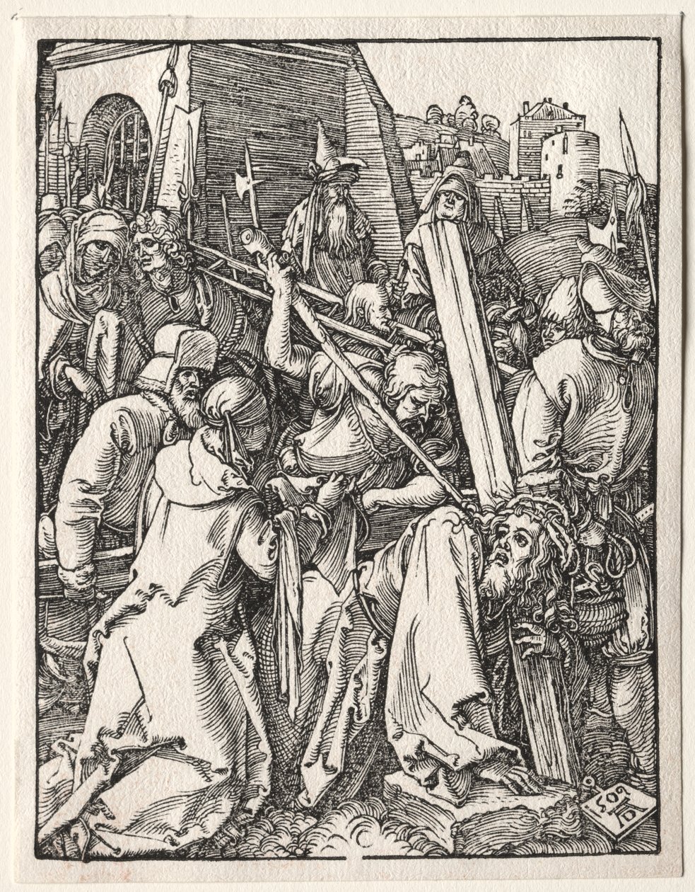 Malé utrpení: Kristus nesoucí kříž od Albrecht Dürer