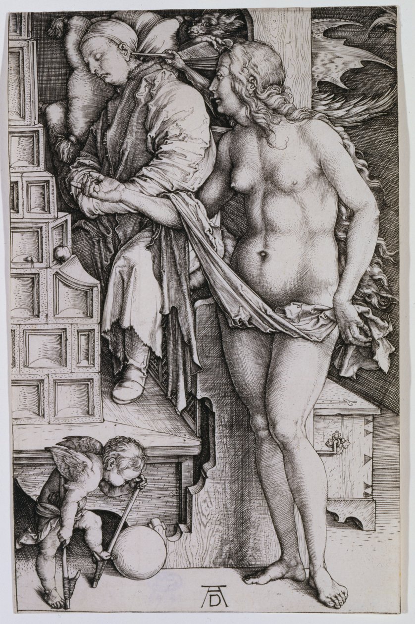 Pokušení lenocha od Albrecht Dürer