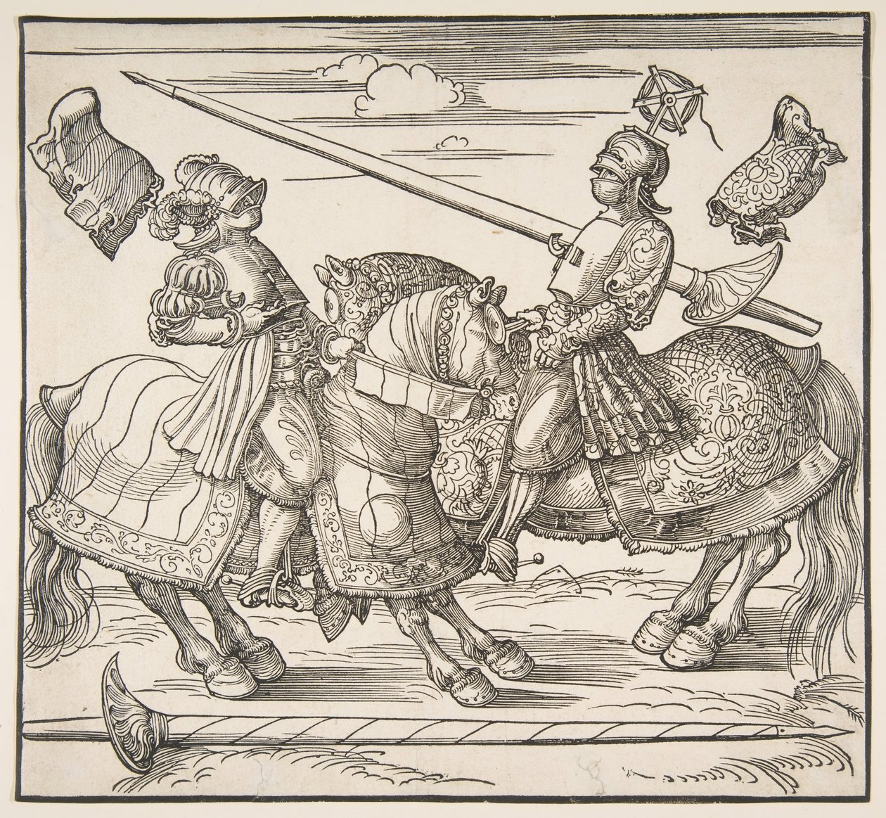 Turnaj na koni, ca. 151718. od Albrecht Dürer