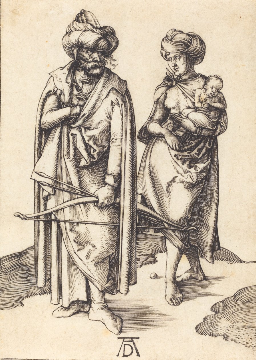 Turecká rodina, c. 14951496. od Albrecht Dürer