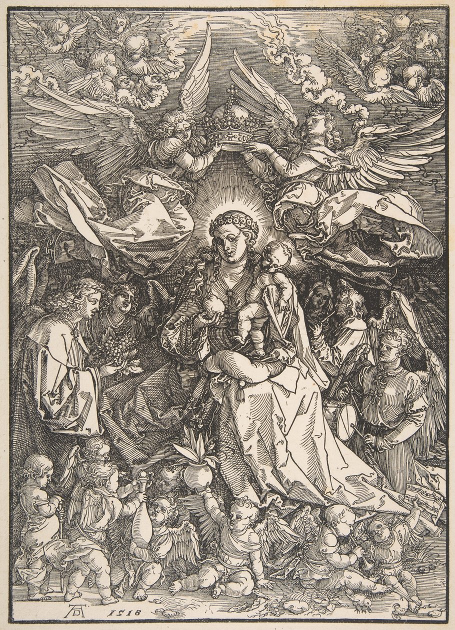 Panna obklopená mnoha anděly, 1518. od Albrecht Dürer