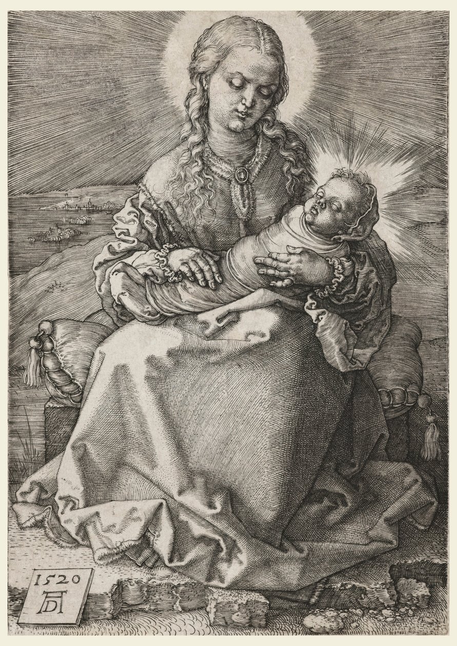 Panna a dítě v zavinovačkách od Albrecht Dürer