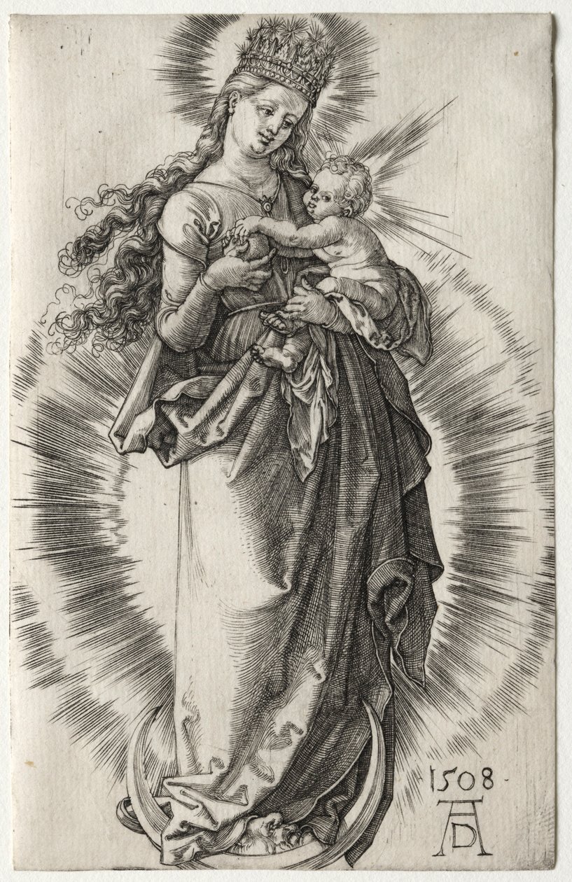 Panna s hvězdnou korunou, 1508. od Albrecht Dürer