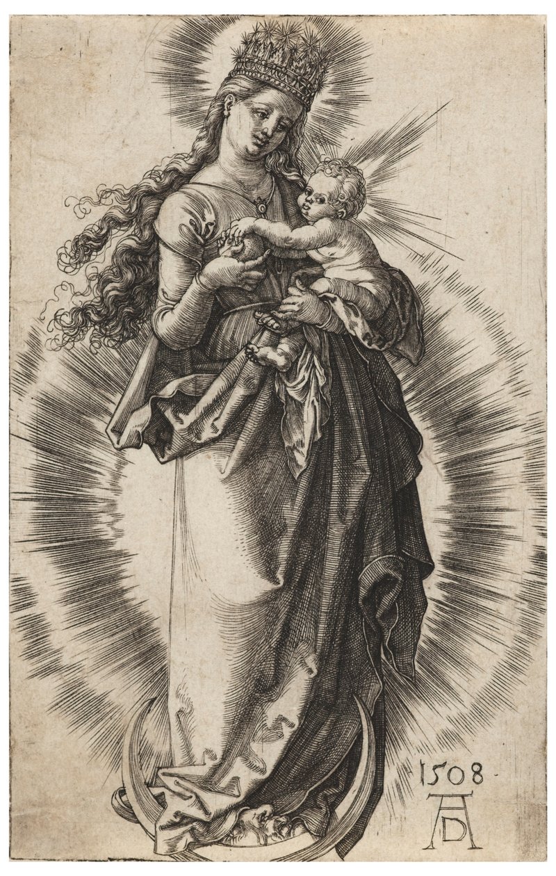 Panna s hvězdnou korunou od Albrecht Dürer
