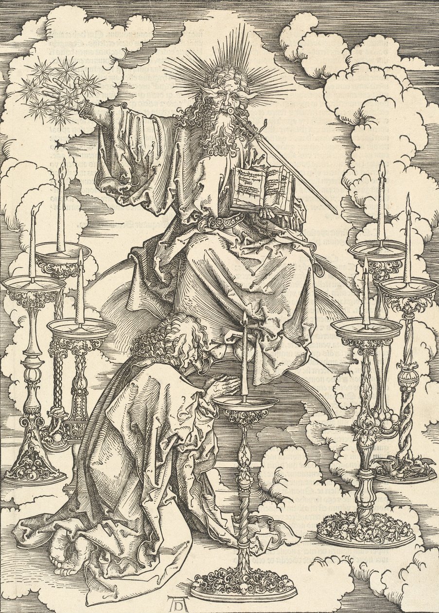Vize sedmi svícnů, 1498. od Albrecht Dürer