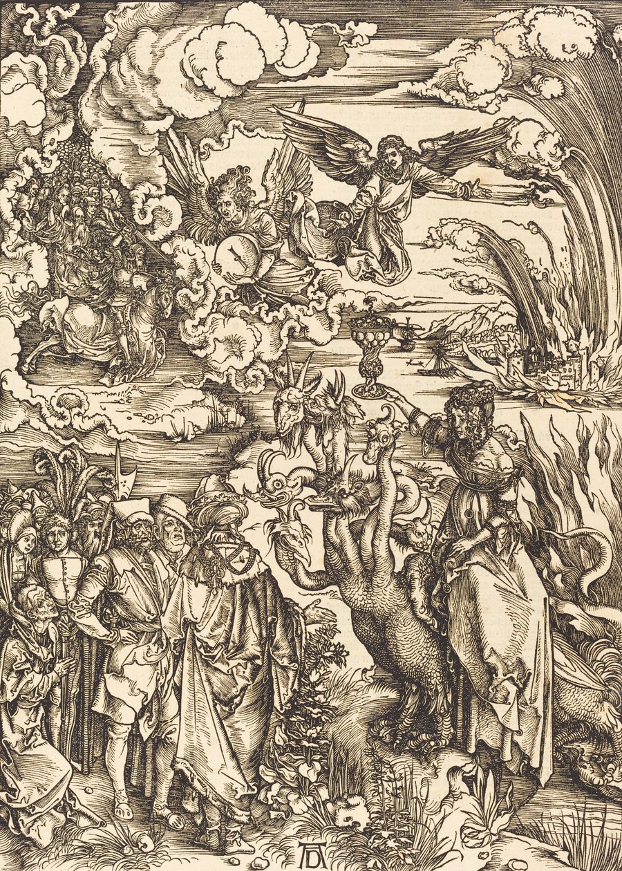 Babylonská děvka, 1498. od Albrecht Dürer