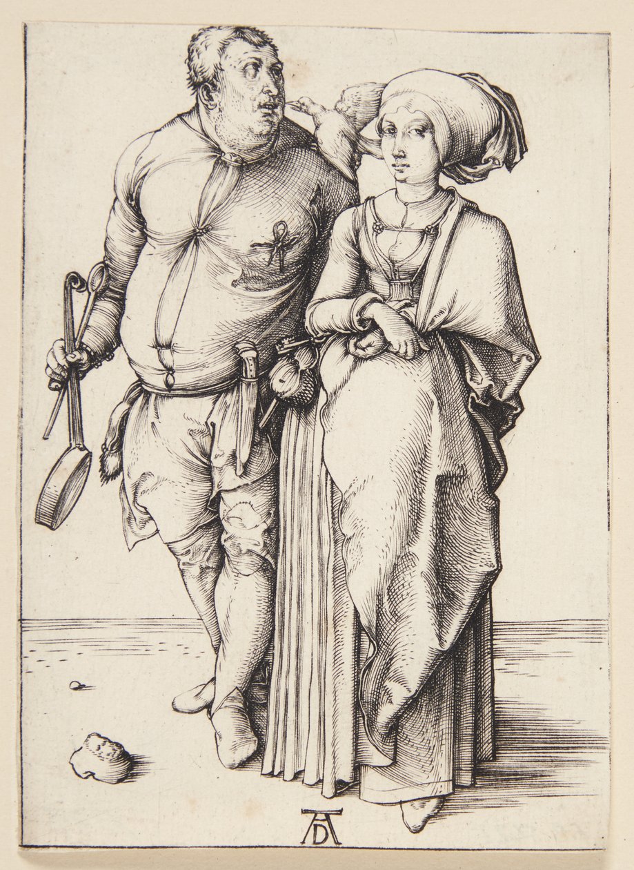 Kuchař a jeho žena od Albrecht Dürer