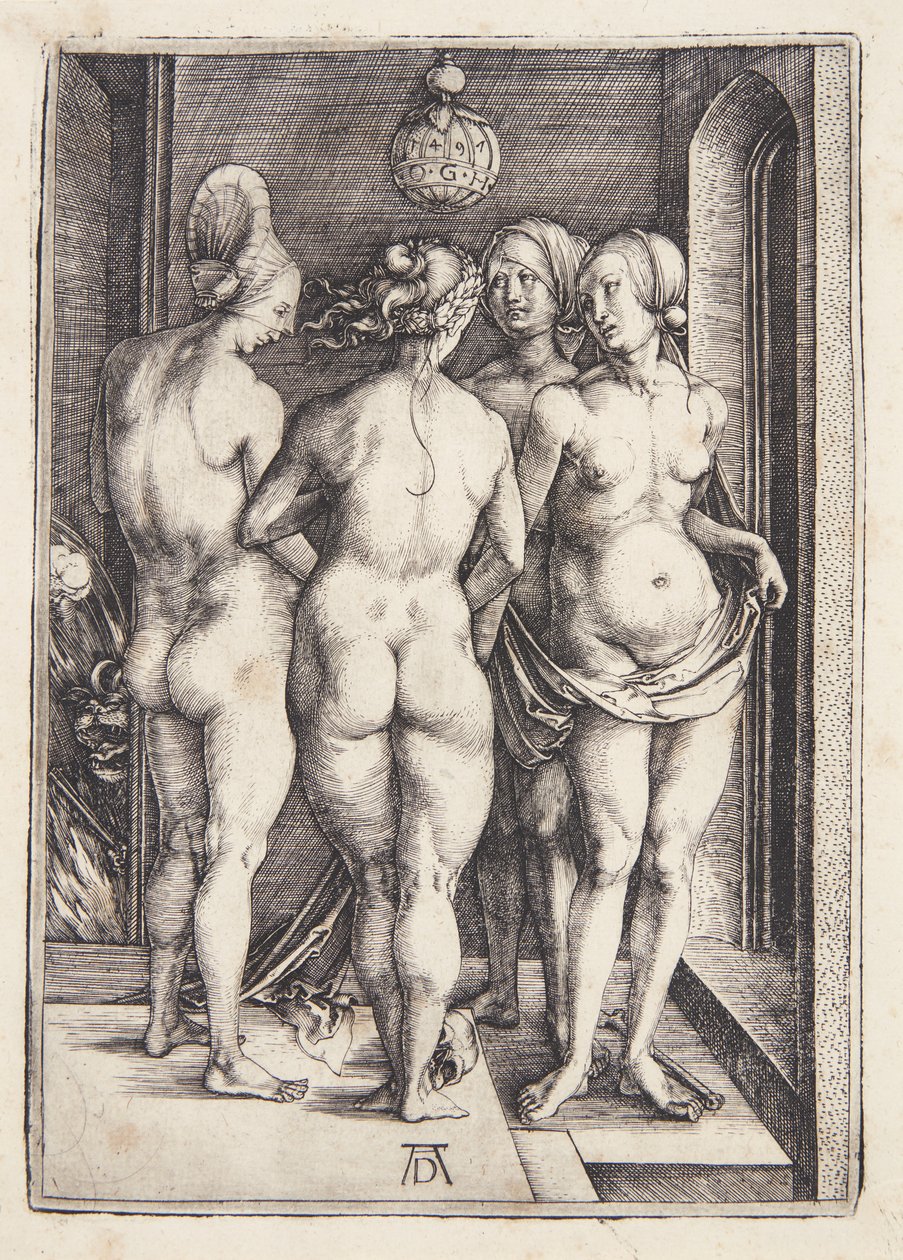 Čtyři čarodějnice od Albrecht Dürer