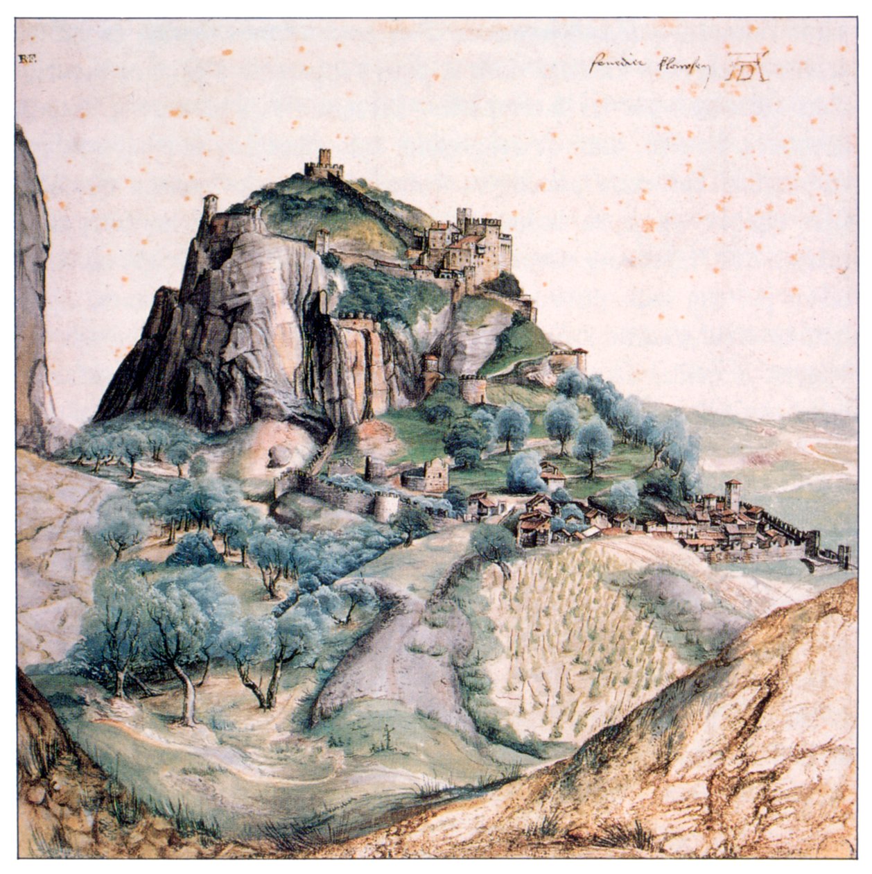 Pohled na Arco, 1495 od Albrecht Dürer