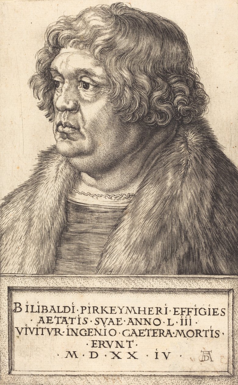 Willibald Pirckheimer, 1524. od Albrecht Dürer