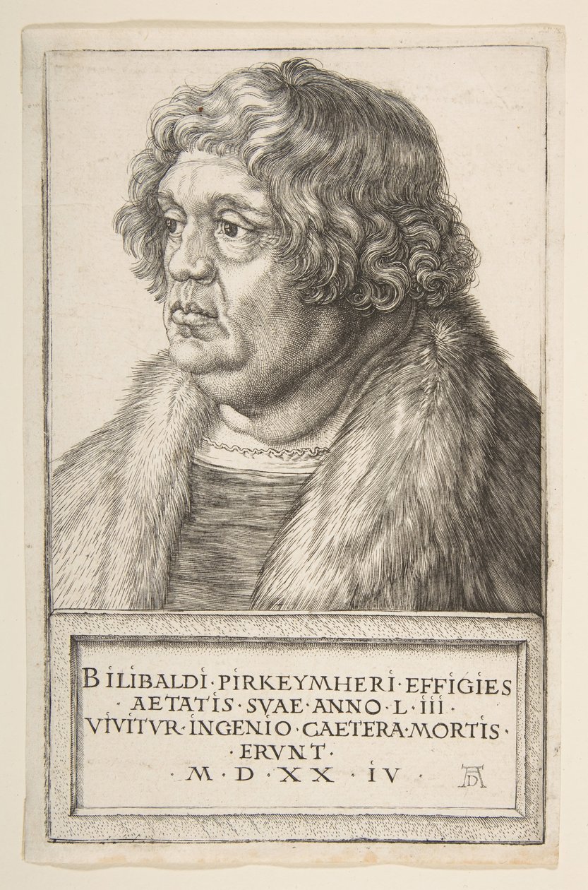 Willibald Pirckheimer, 1524. od Albrecht Dürer