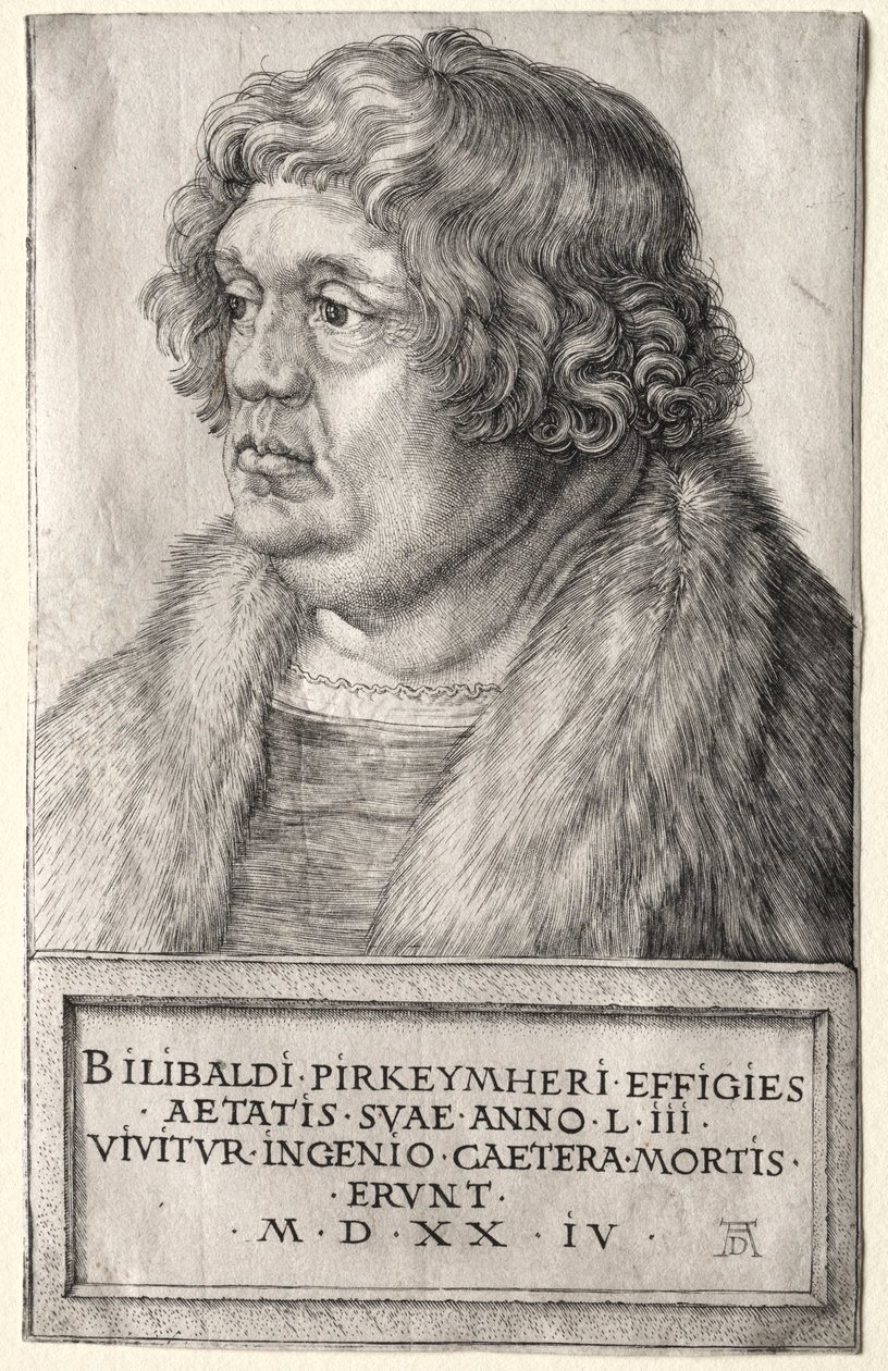 Willibald Pirkheimer, 1524. od Albrecht Dürer
