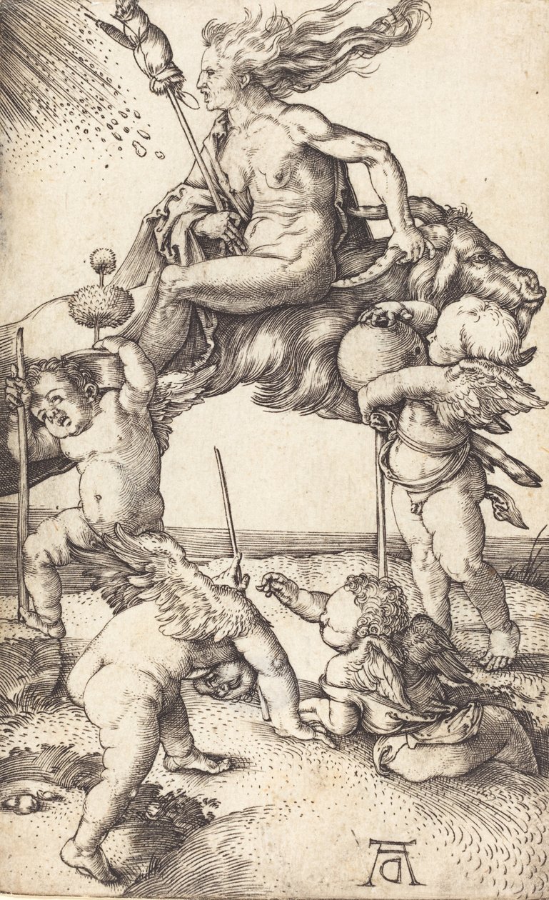 Čarodějnice na koze, c. 15001501. od Albrecht Dürer
