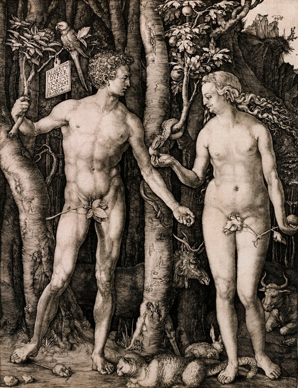 Adam a Eva od Albrecht Dürer