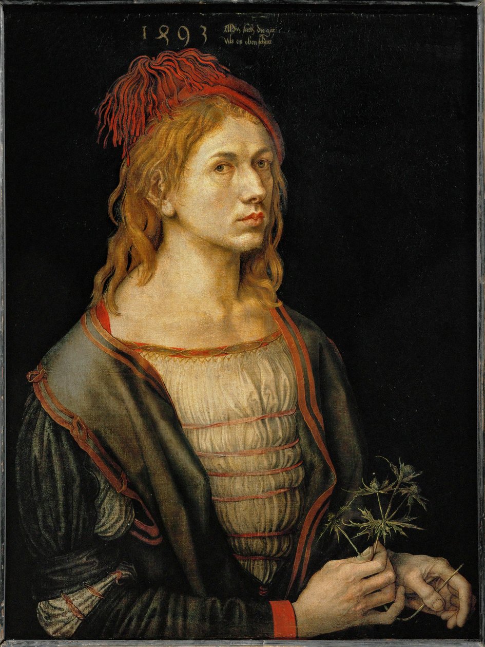 Albrecht Duerer, autoportrét ... od Albrecht Dürer or Duerer