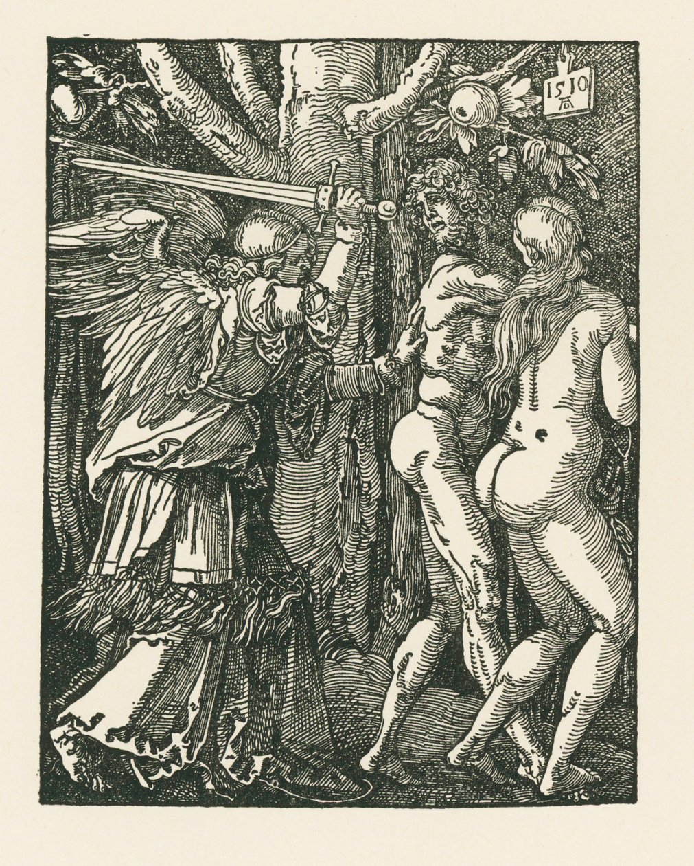 Vyhnání z ráje od Albrecht Dürer or Duerer