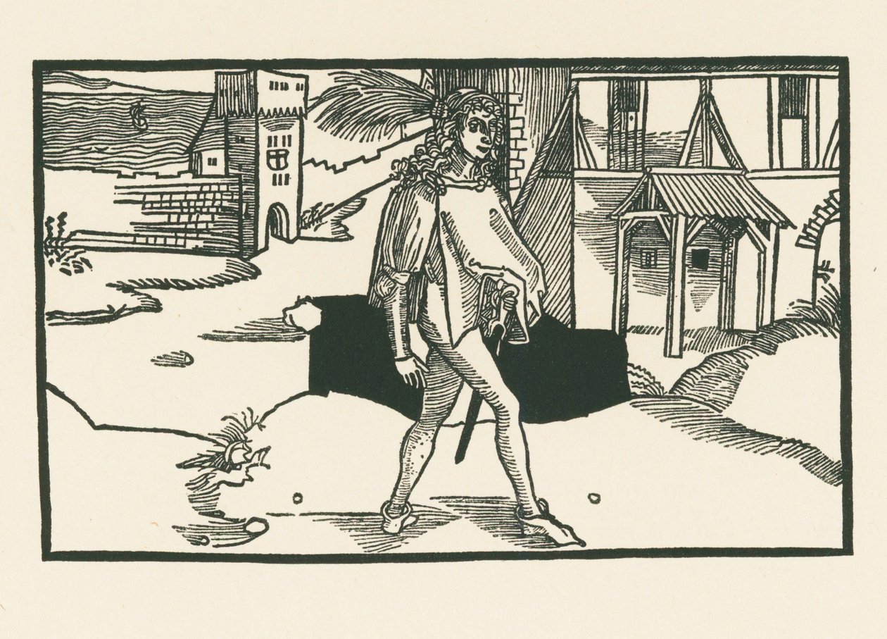 Phaedria, asi 1492-93 (dřevoryt) od Albrecht Dürer or Duerer