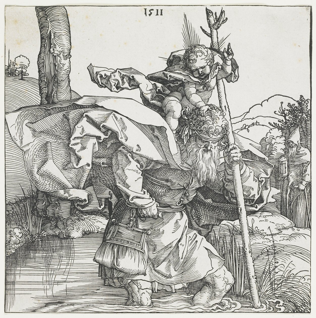Svatý Kryštof od Albrecht Dürer