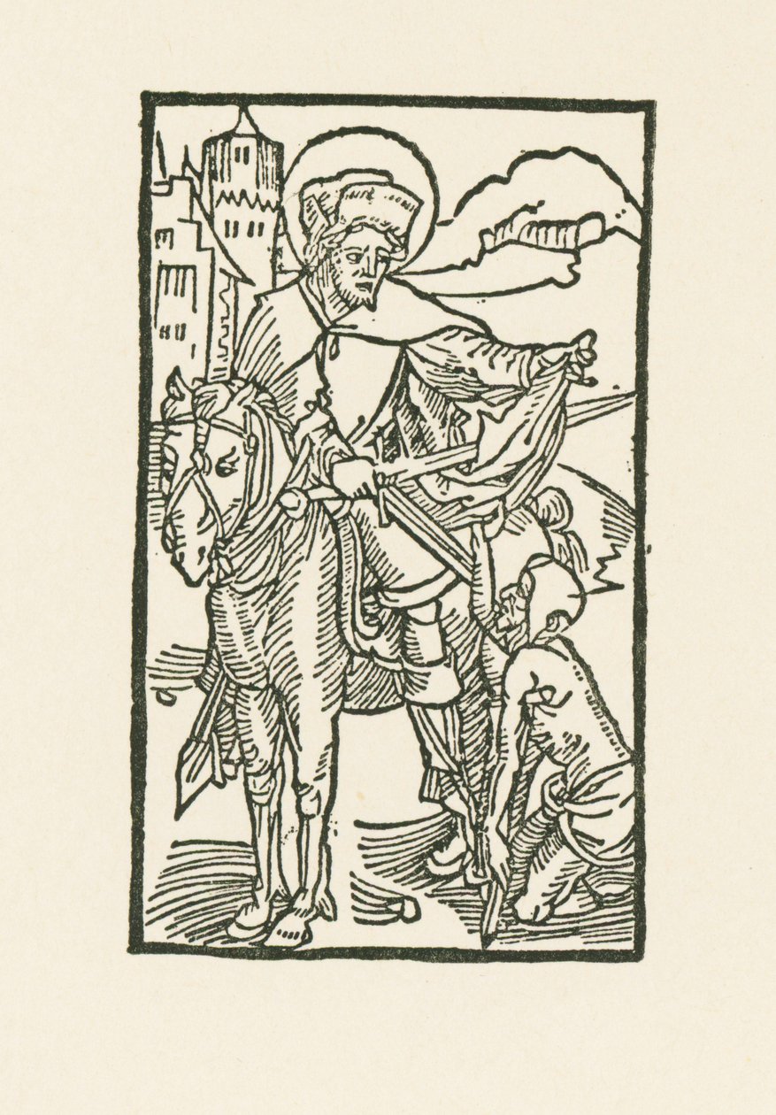 Svatý Martin z Tours od Albrecht Dürer or Duerer