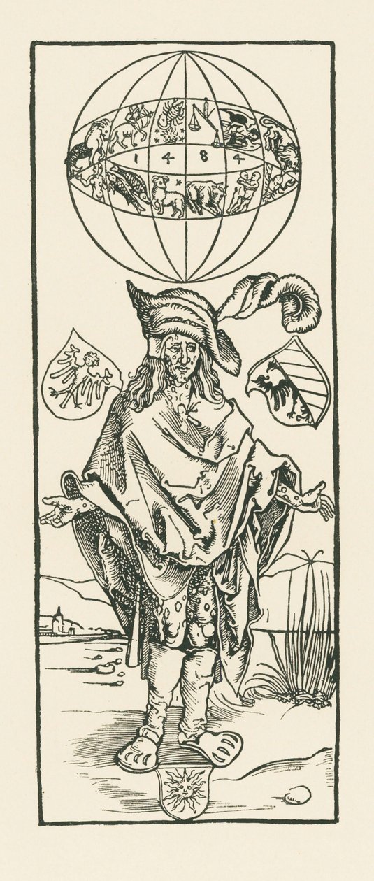 Syfilitik. 1496 (dřevoryt) od Albrecht Dürer or Duerer