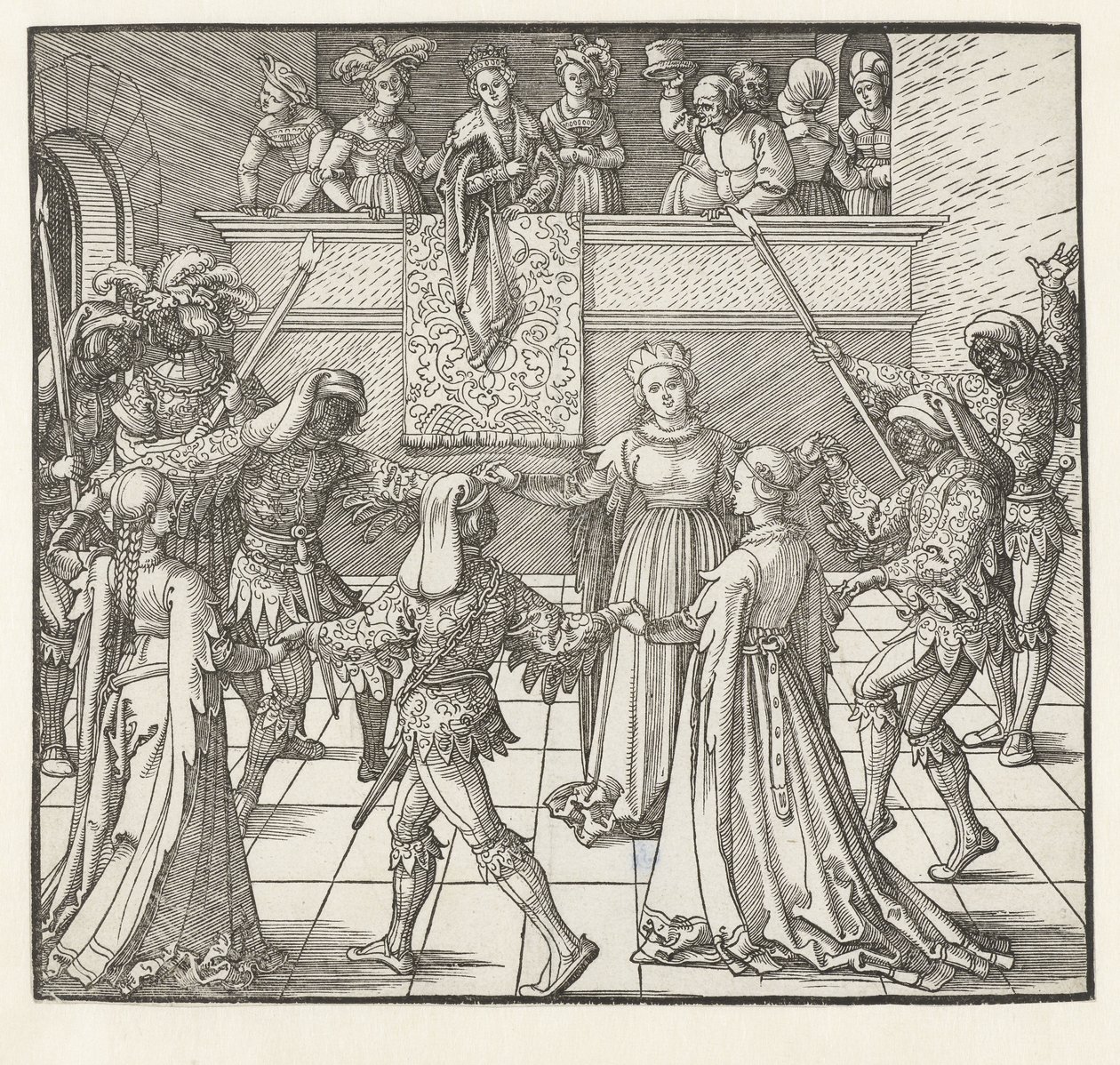 Tanec s pochodní od Albrecht Dürer or Duerer