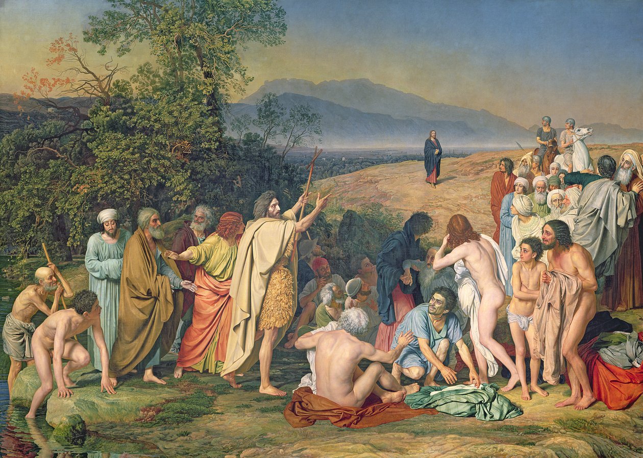Zjevení Krista lidem (Zjevení se Mesiáše) 1837-57 od Aleksandr Andreevich Ivanov