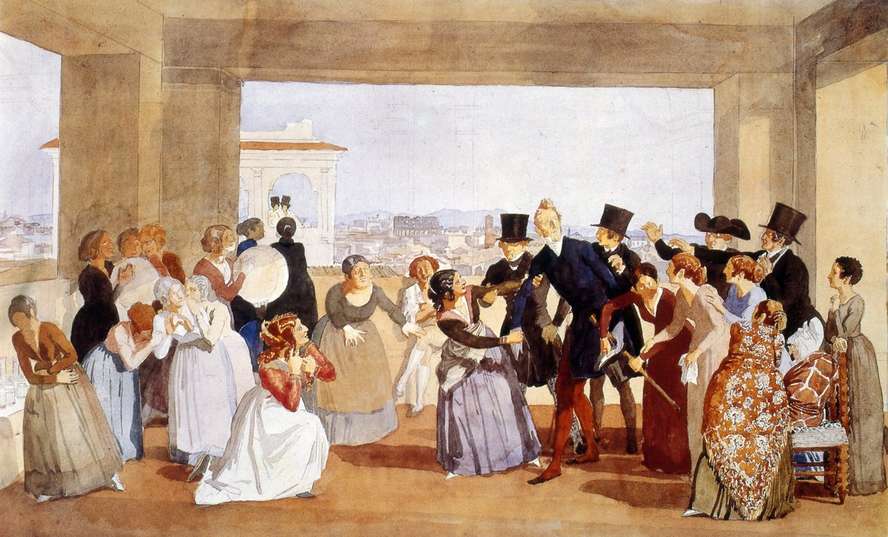 Festival v Římě od Aleksandr Andreevich Ivanov