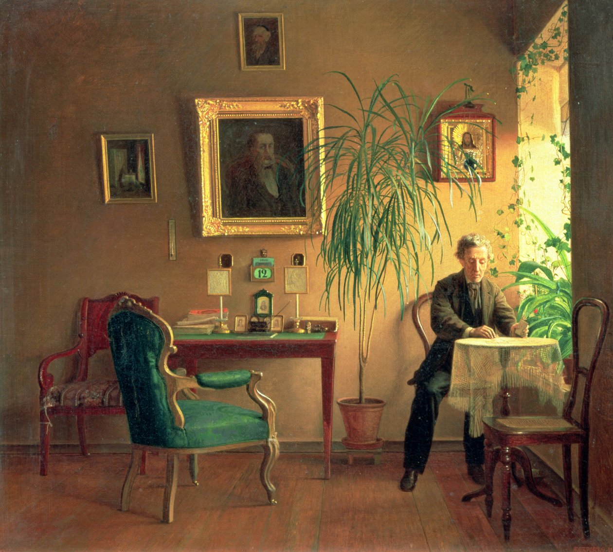 Interiér, 1871 od Aleksei Alekseevich Bobrov