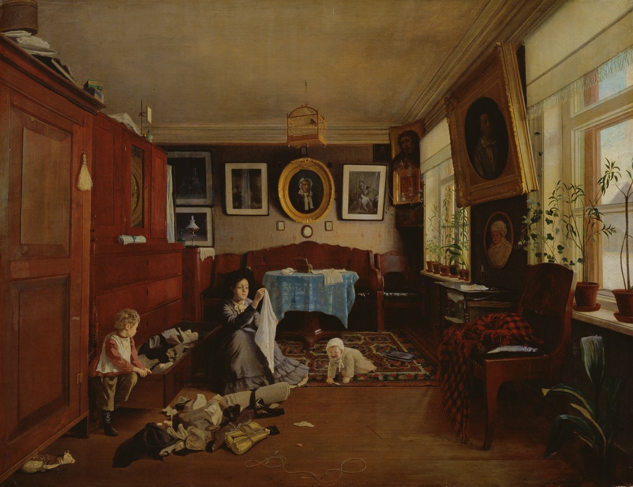 Interiér, 1879 od Aleksei Alekseevich Bobrov