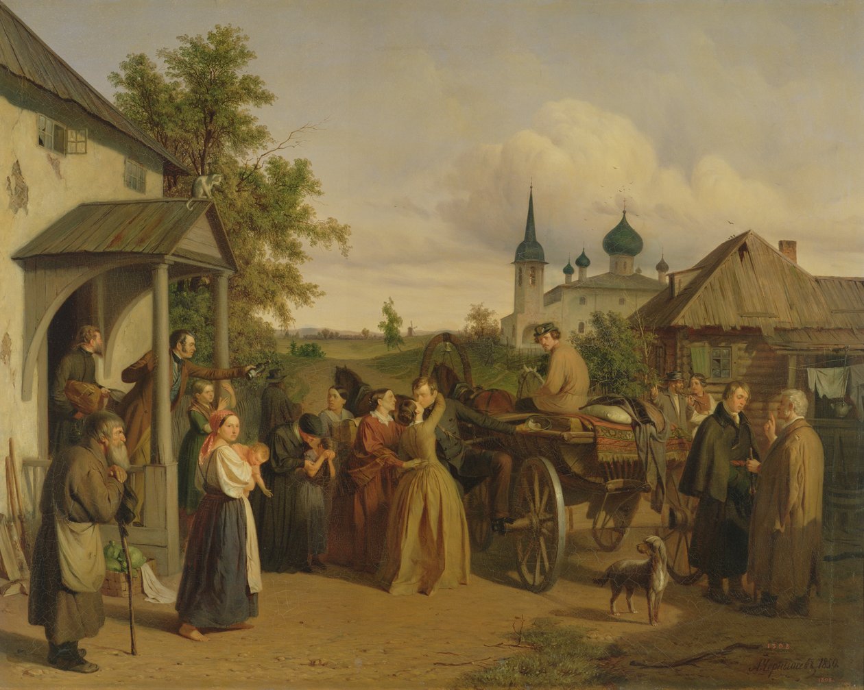 Odjezd, 1850 od Aleksei Filippovich Chernyshev