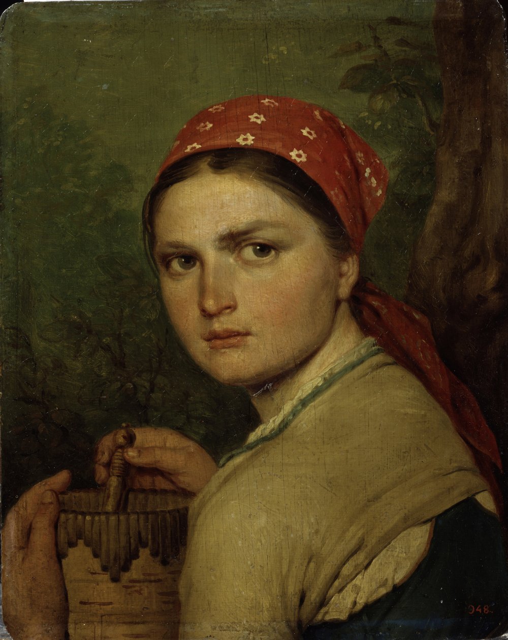 Selská dívka, c. 1824 od Aleksei Gavrilovich Venetsianov