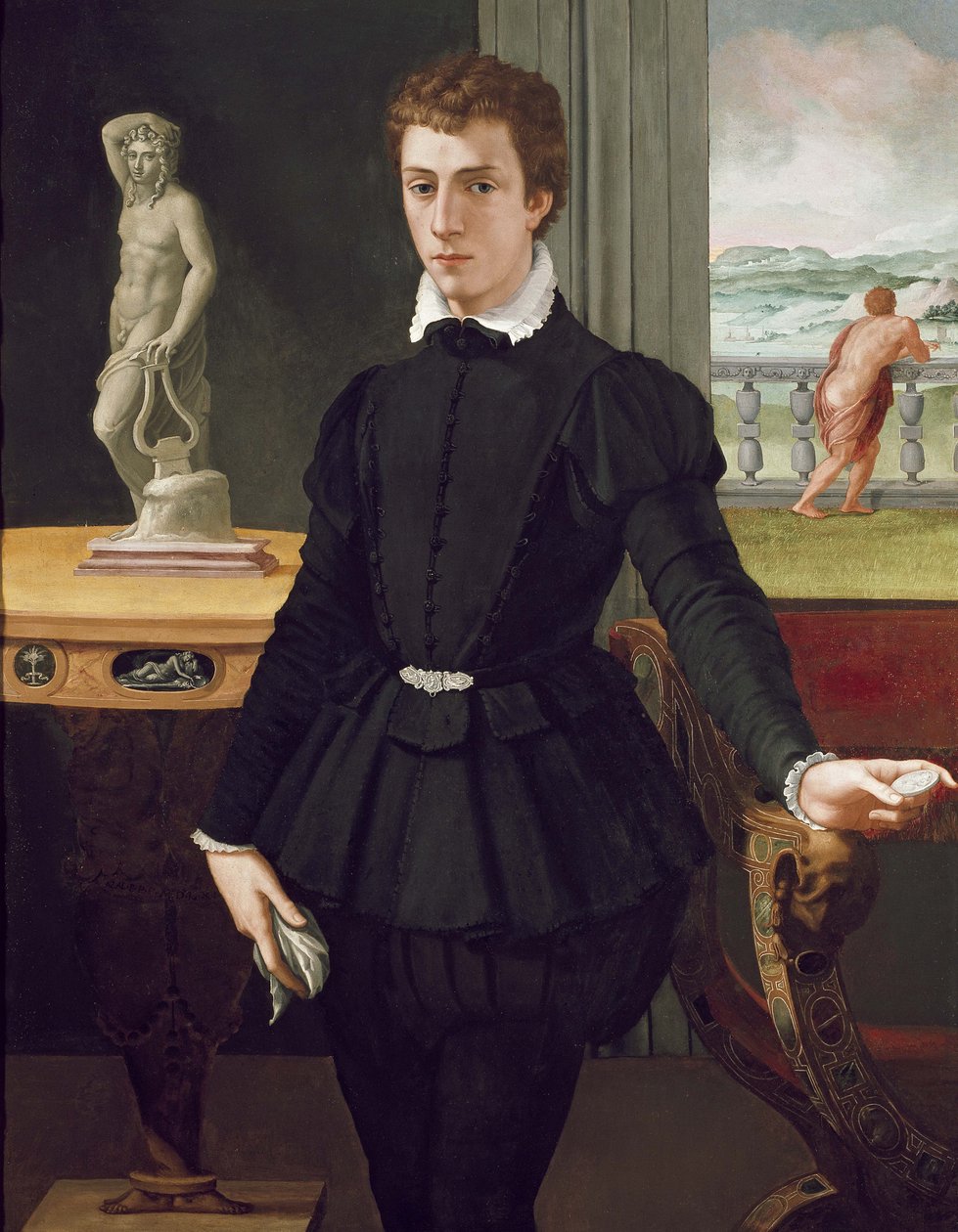 Portrét mladého muže, po roce 1560 od Alessandro Allori