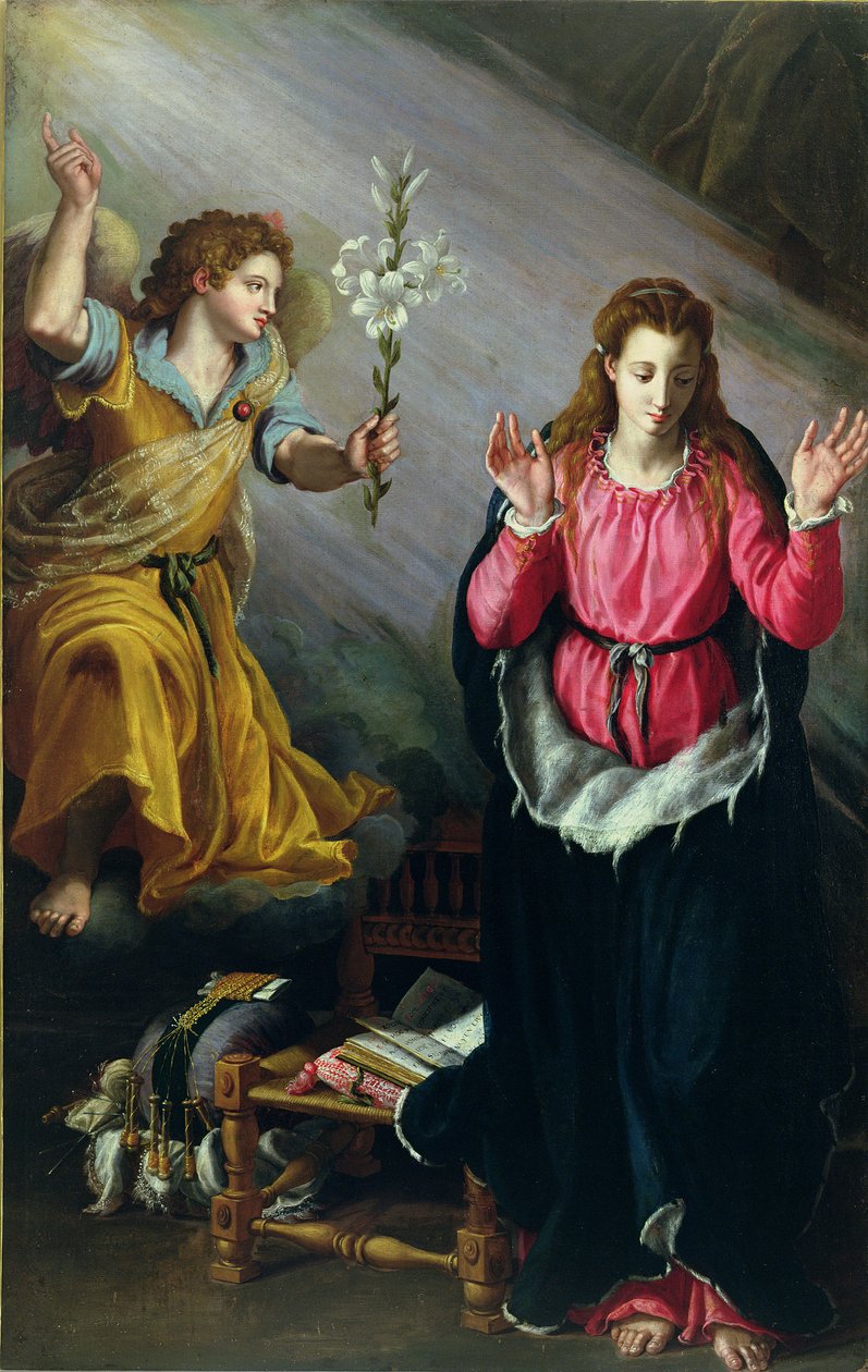 Zvěstování, 1603 od Alessandro Allori