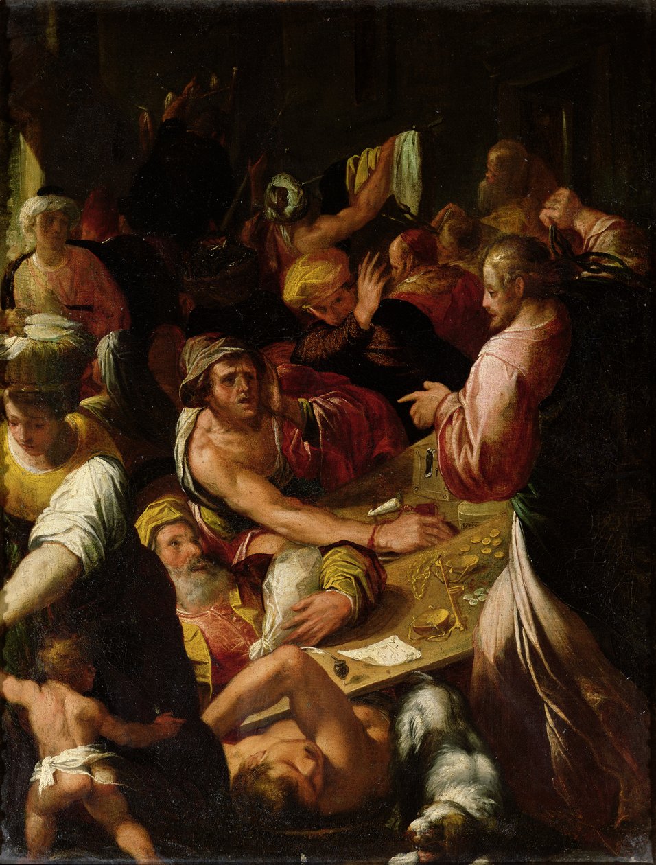 Ježíš vyhání kupce z chrámu od Alessandro di Vincenzio Fei