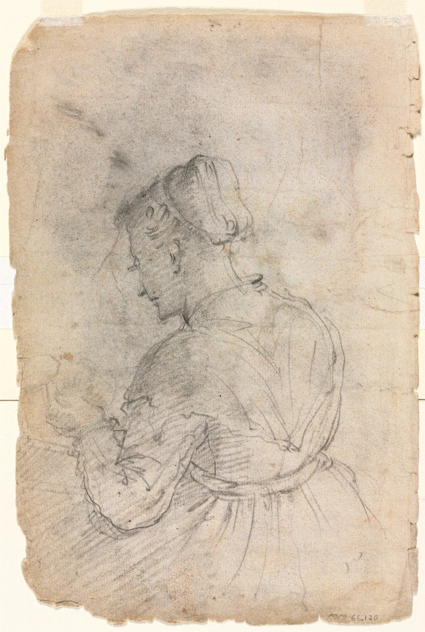 Kuchyňská pokojská, druhá polovina 1500. od Alessandro Casolani