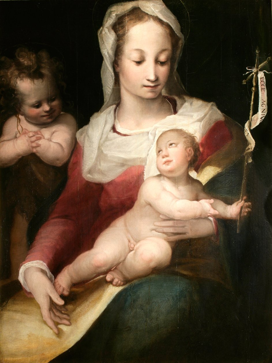 Madona s dítětem a mladým svatým Janem od Alessandro Casolani