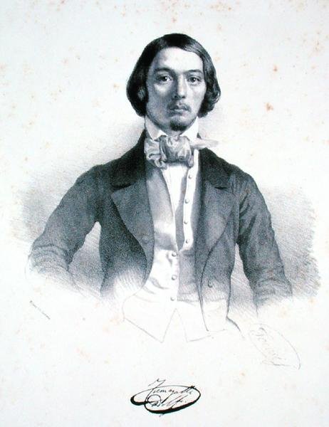 Adolfo Fumagalli (1828-56) (litho) od Alessandro Focosi