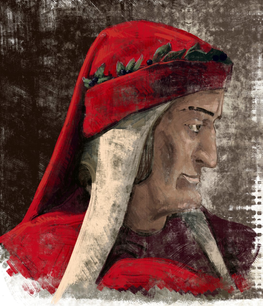 Dante Alighieri (ilustrace) od Alessandro Lonati