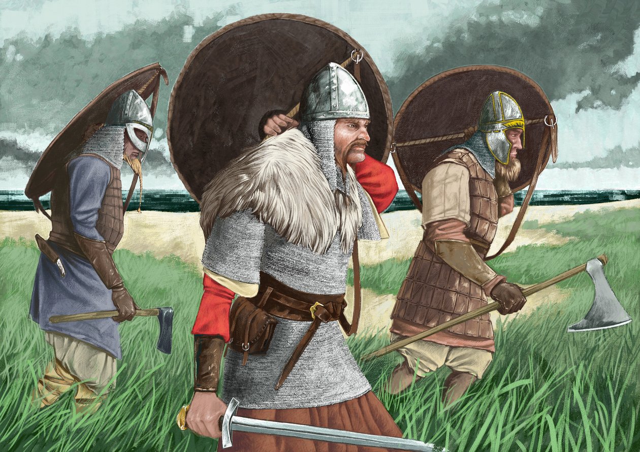 Přistání vikingských válečníků od Alessandro Lonati