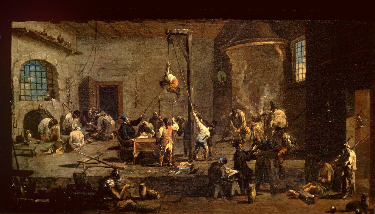 Soud inkvizice, c.1710-20 od Alessandro Magnasco