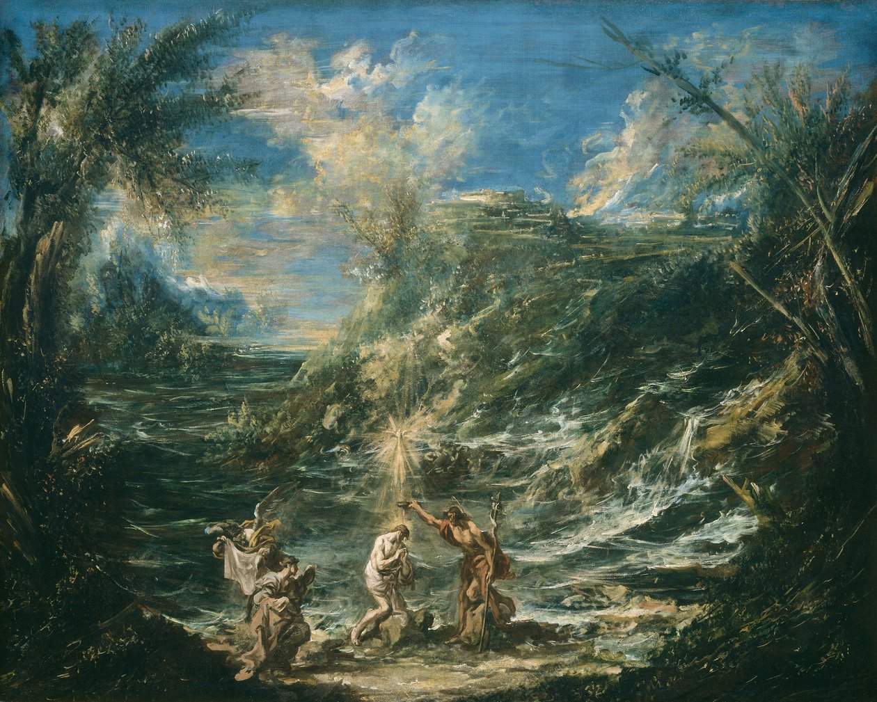 Křest Kristův od Alessandro Magnasco