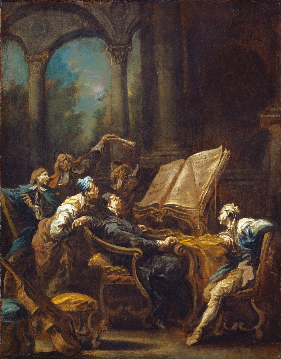 Choristé od Alessandro Magnasco