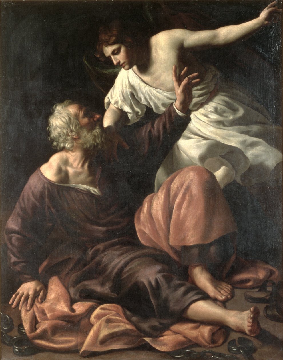 Osvobození svatého Petra od Alessandro Turchi