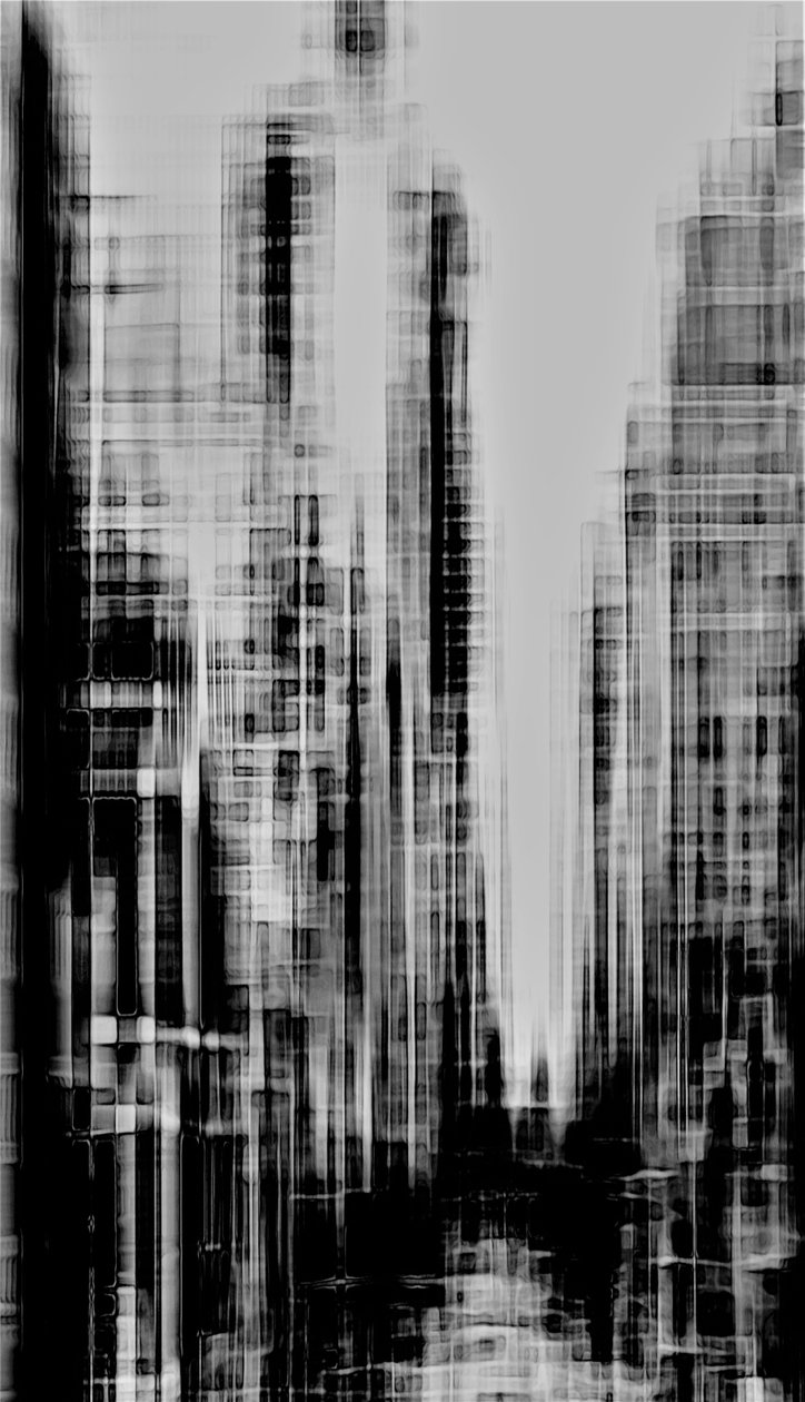 City, 2020 (kombinovaná média) od Alex Caminker